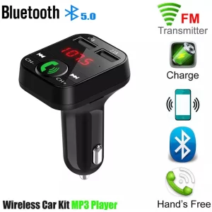 مشغل MP3 لاسلكي للسيارة مزود بمنفذ شحن USB