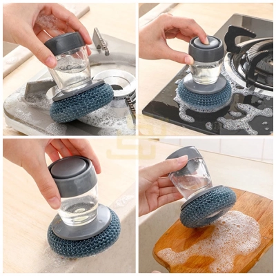 ليفة تنظيف و موزع صابون مبتكرة