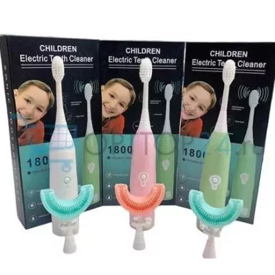 فرشاة اسنان كهربائية للأطفال على شكل حرف U