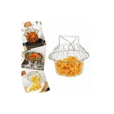 سلة القلي وتصفية وتجفيف الزيت استانلس استيل