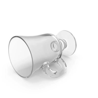 طقم كاسات زجاج عصير قاعدة دائراية 6 قطع