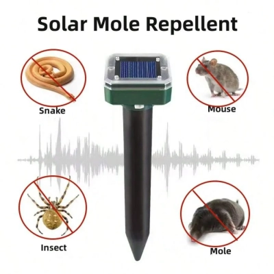 طارد القوارض والحشرات من الأرض يعمل بالطاقة الشمسية