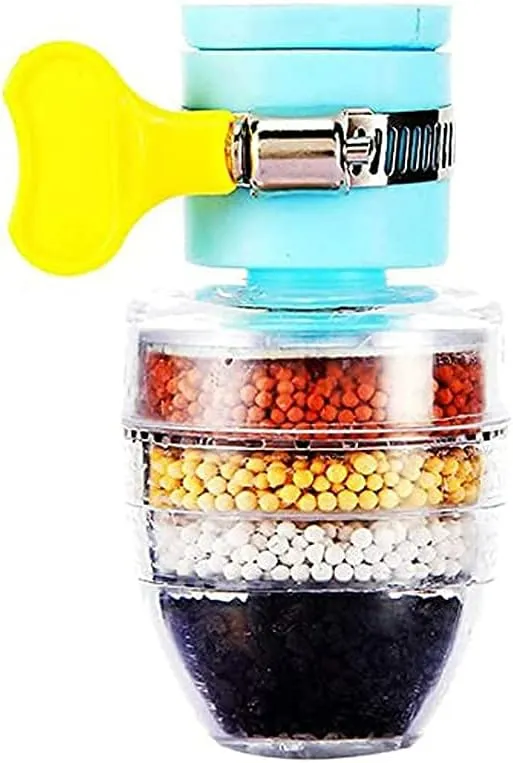 حنفية فلتر مياه مزيلة للكلور من 6 طبقات من الكربون المنشط